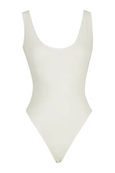 Growny Women's Luca Bodysuit White In White