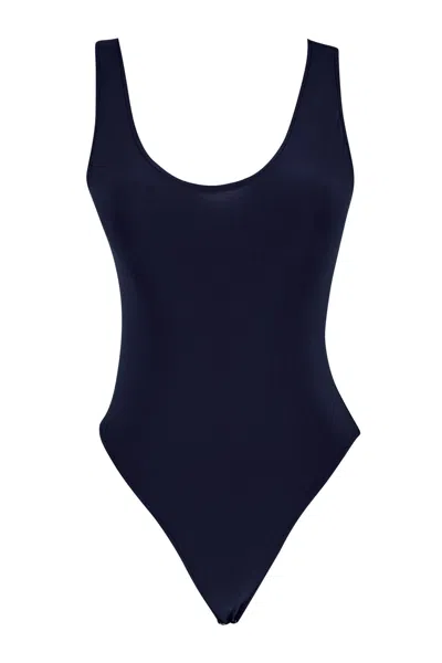 Growny Women's Luca Bodysuit Navy Blue / Blue In Blue