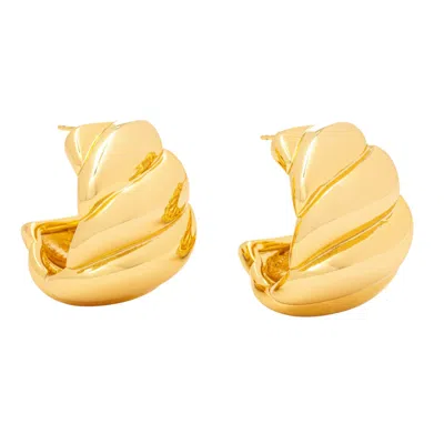 Uchi And Soto Women's Chunky Gold Wave Earrings In Gold