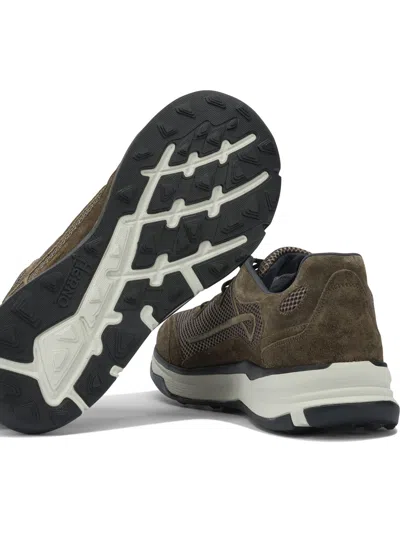 Herno Running Suede Sneakers In Green