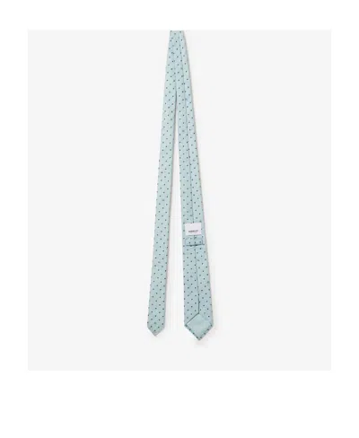 Burberry Dot-print Silk Tie In Multi