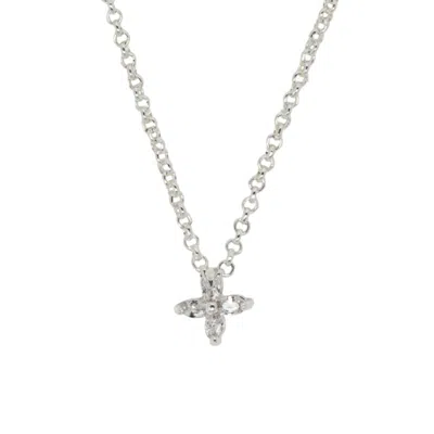 Uchi And Soto Women's Kinmokusei Silver Floral Pendant Necklace In Silver