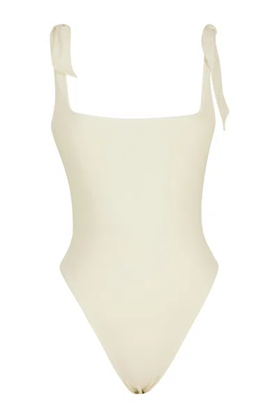 Growny Women's Mita Bodysuit White In White