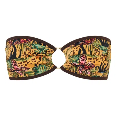 Soleil State Women's Yellow / Brown Soleil Sauvage - Bandeau In Multi