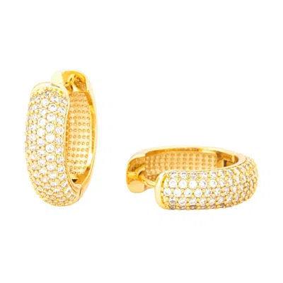 Uchi And Soto Women's Kin Gold Pave Earrings In Gold