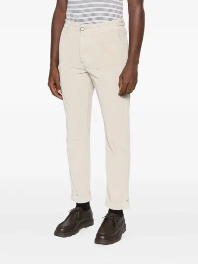 Jacob Cohen Corduroy Trousers In Neutral