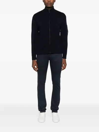 Jacob Cohen Logo Patch Skinny Pants In Black