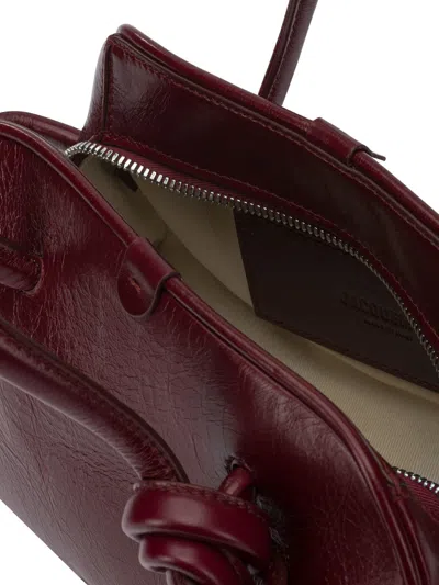 Jacquemus "le Petit Turismo" Handbag In Burgundy
