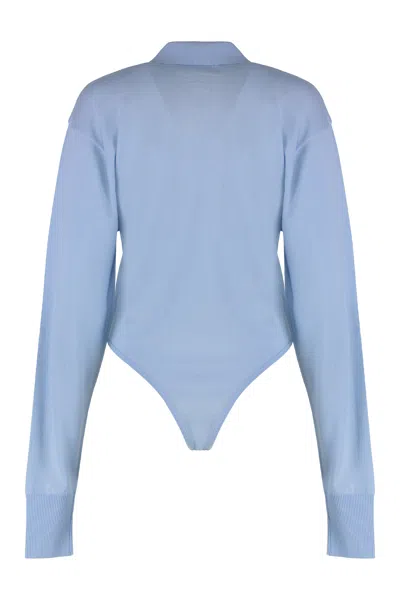 Jacquemus The Tordu Merino Body In Blue