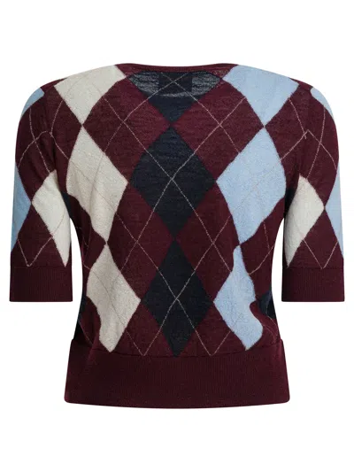 Khaite Bordeaux Cashmere Mohair Sweater In Multi