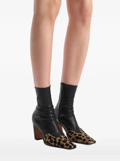 Khaite Nevada 85 Ankle Boots In Black