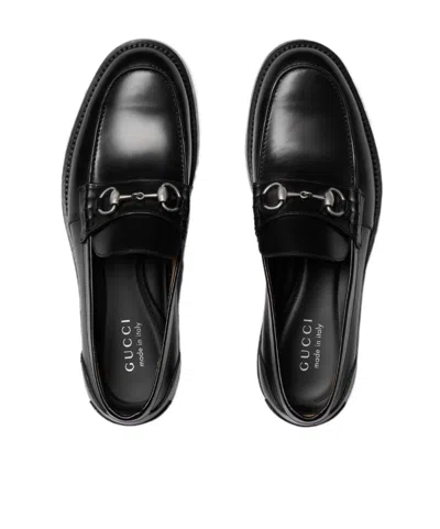 Gucci Men's Loafer With Horsebit In Black