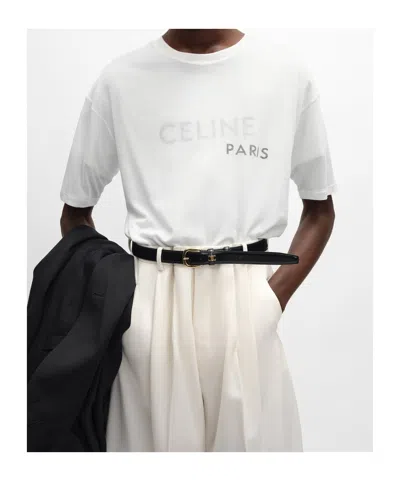 Celine Short-sleeved T-shirt In White