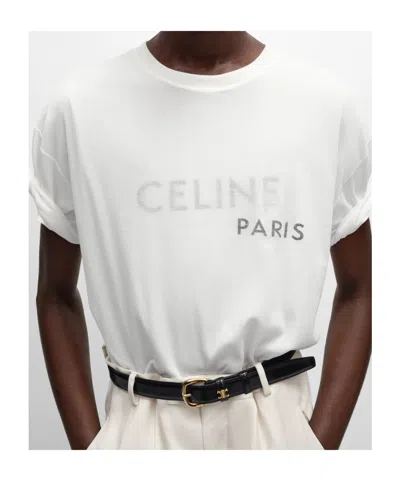 Celine Short-sleeved T-shirt In White