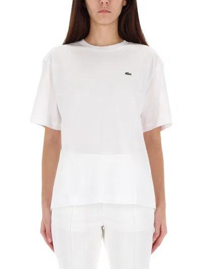 Lacoste T-shirt With Logo In White