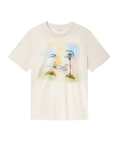 Isabel Marant Honore Graphic-print T-shirt In Neutral