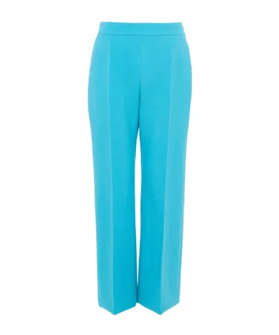 Chloé Straight Cropped Pants In Wool Crêpe