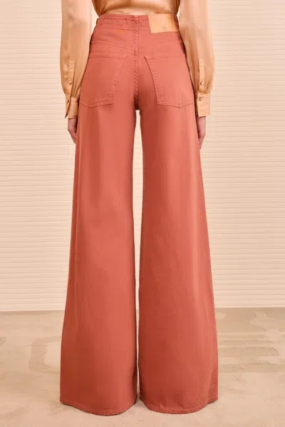 Ulla Johnson Bianca Flared High-waist Jeans In Pink