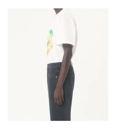 Valentino Cotton T-shirt With Le Chat De La Maison Print In White
