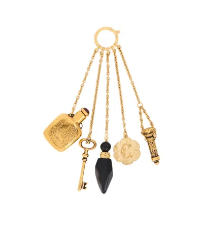 Chloé The Château Treasures Charm In Brass & Resin Gold Size Onesize 100% Brass In Gold