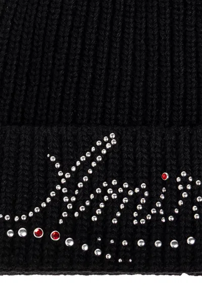 Amiri Embellished Beanie Hat In Black