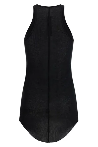 Rick Owens Crew Neck Vest In Black