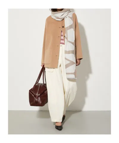 Maxco. Jacquard Stole In Neutral