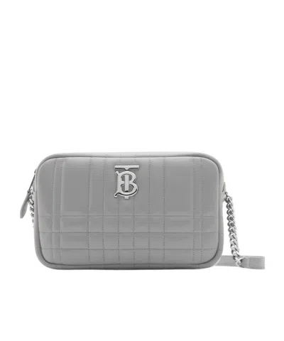 Burberry Lola Small Shoulder Bag In Gray