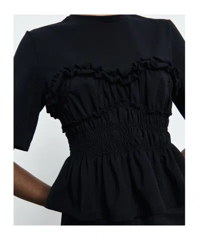 Cecilie Bahnsen Vilde T-shirt In Black