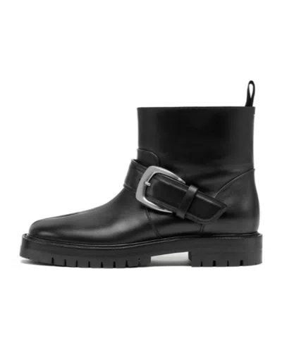 Maison Margiela Tabi Buckle-ankle Coutry Boots In Black