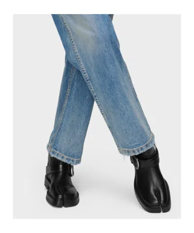 Maison Margiela Tabi Buckle-ankle Coutry Boots In Black