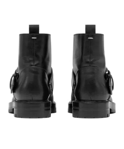 Maison Margiela Tabi Buckle-ankle Coutry Boots In Black