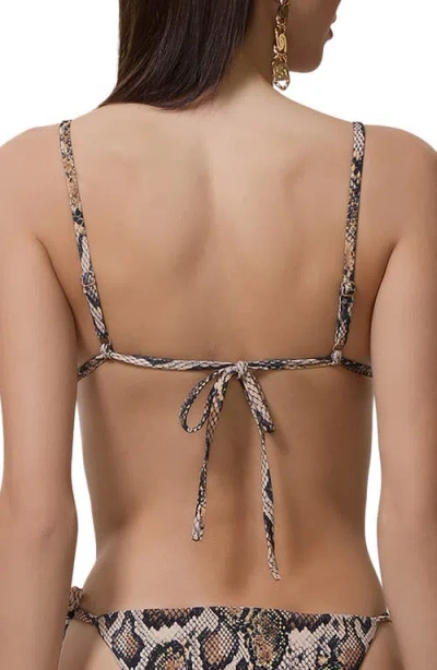 Afrm Capri Triangle Bikini Top In Multi