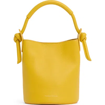 Mansur Gavriel Mini Mini Fortuna Bucket Bag In Orange