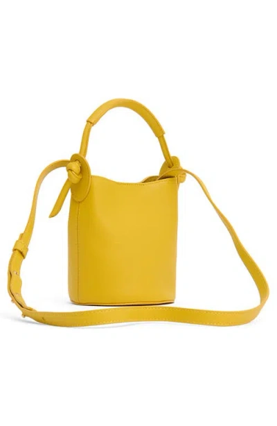 Mansur Gavriel Mini Mini Fortuna Bucket Bag In Orange