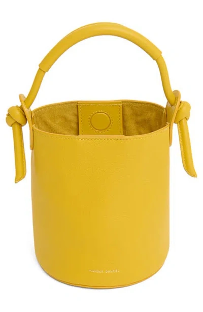 Mansur Gavriel Mini Mini Fortuna Bucket Bag In Orange