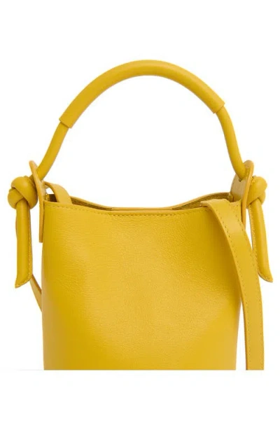 Mansur Gavriel Mini Mini Fortuna Bucket Bag In Orange