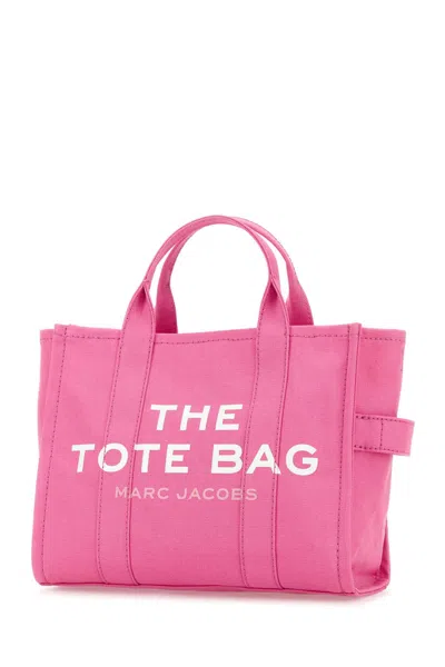 Marc Jacobs Dark Pink Canvas Medium The Tote Bag Handbag In Pink