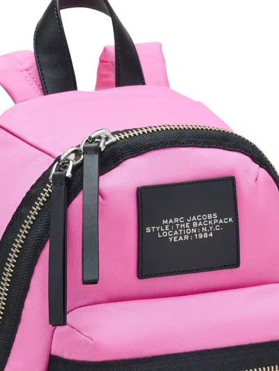 Marc Jacobs The Biker Nylon Medium Backpack In Pink