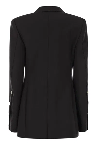 Sportmax Max Mara  Ranghi - Stretch Wool Blazer In Black