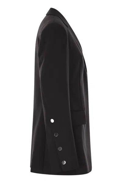 Sportmax Max Mara  Ranghi - Stretch Wool Blazer In Black