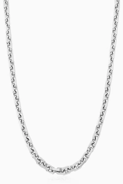 Oradina Sterling Silver Captain Link Chain In Brown