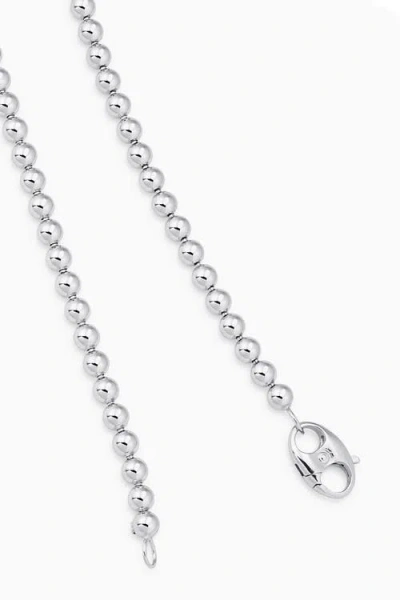 Oradina Sterling Silver Baller Bead Bracelet In Brown