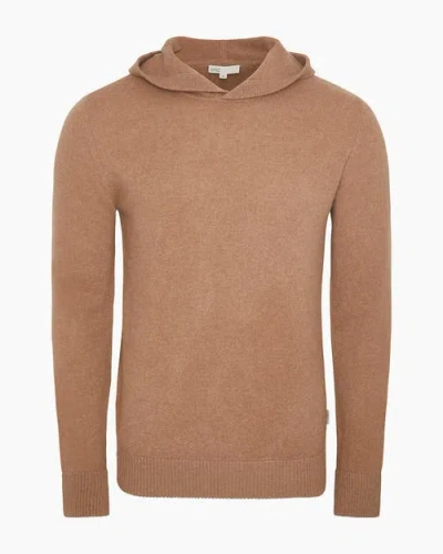 Onia 100% Cashmere Hooded Pullover In Brown
