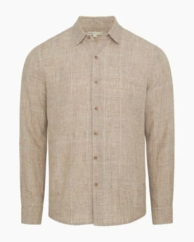 Onia Linen Long Sleeve Shirt In Neutral