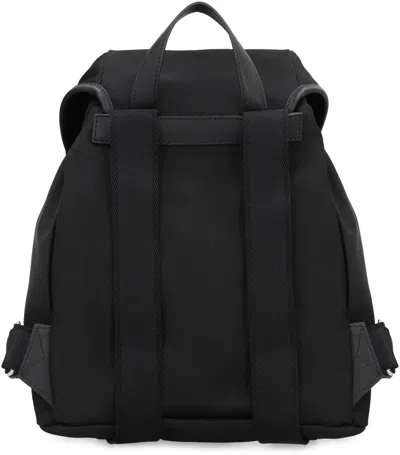 Moncler Functional Polyester Backpack With Multiple Pockets In Black