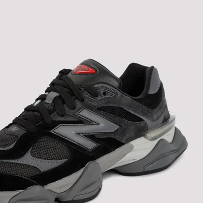 New Balance 9060 Black Mesh And Suede Sneakers