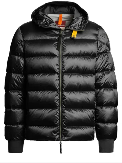 Parajumpers Black Polyester-blend Coat In Black