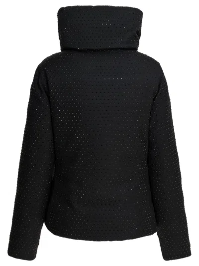 Pinko Down Jacket With High Collar In Black