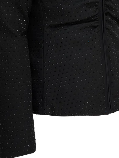 Pinko Down Jacket With High Collar In Black